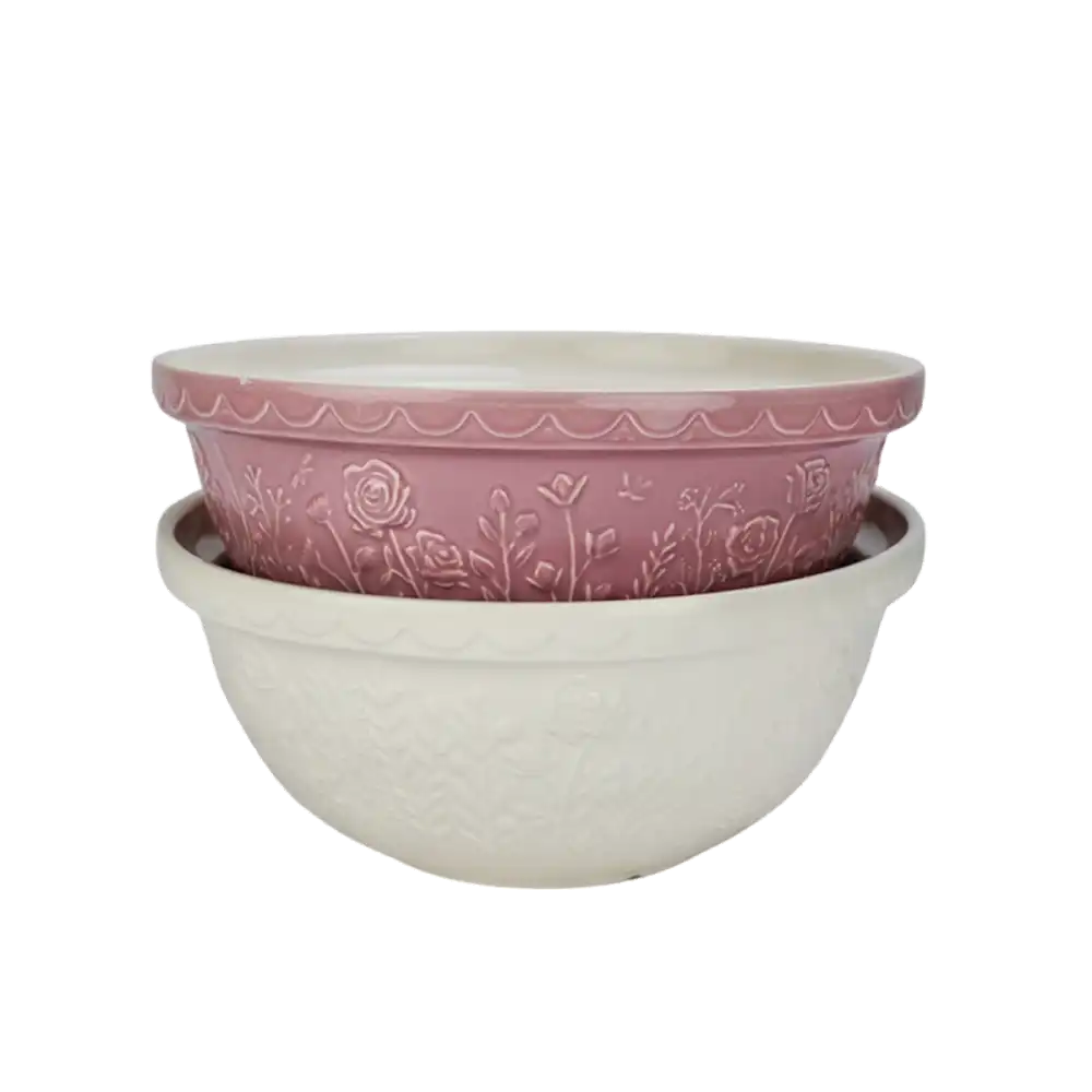 Mason Cash In The Meadow Rose Mixing Bowl Set | Set of 2