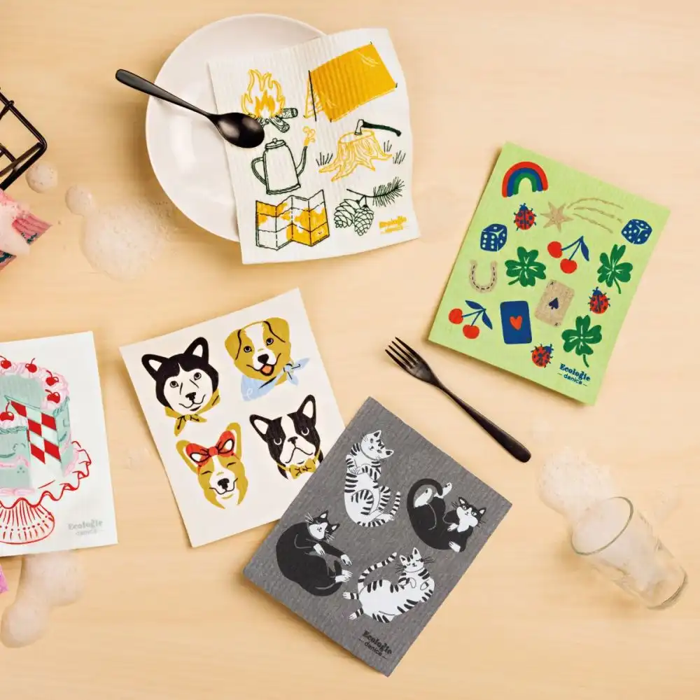 Alternative view of Ecologie by Danica Swedish Sponge Dish Cloth | Meow & Furever