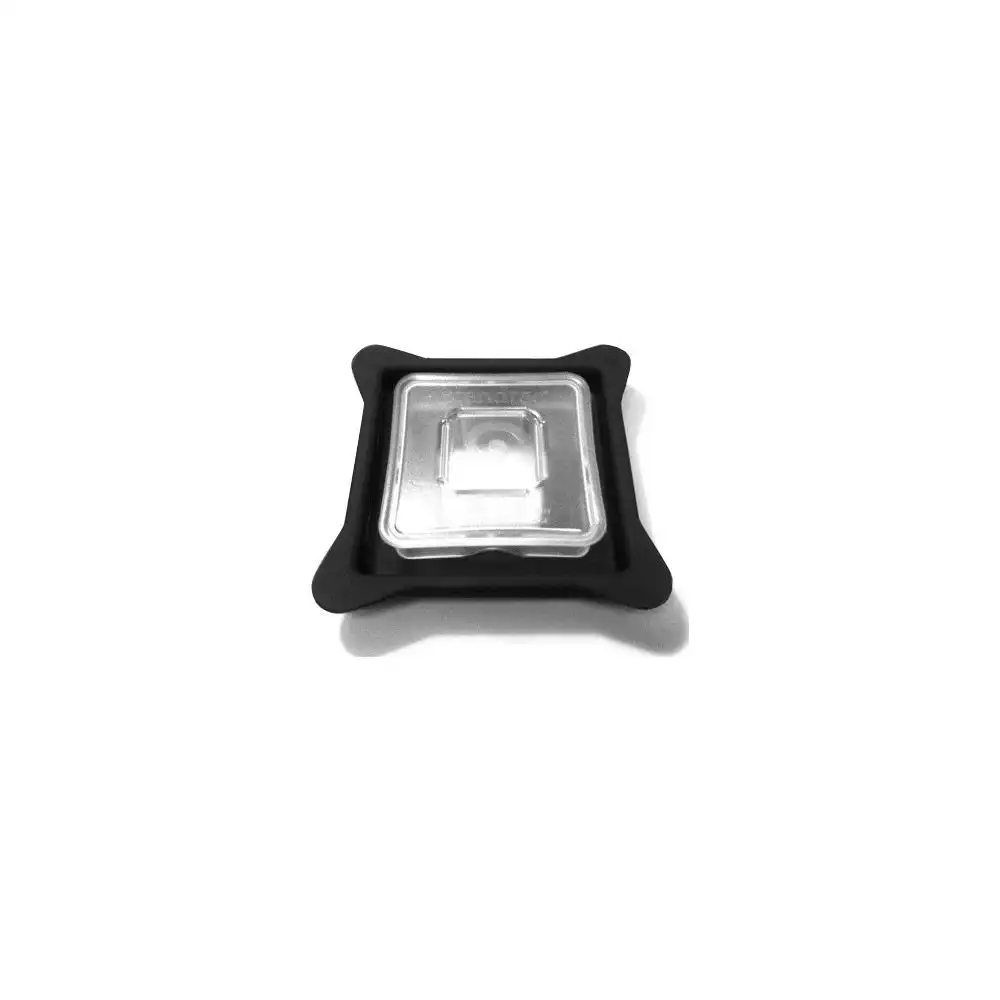 Blendtec Commercial Blender Lid | Soft Vented Gripper Mix-in with Square Clear Plug