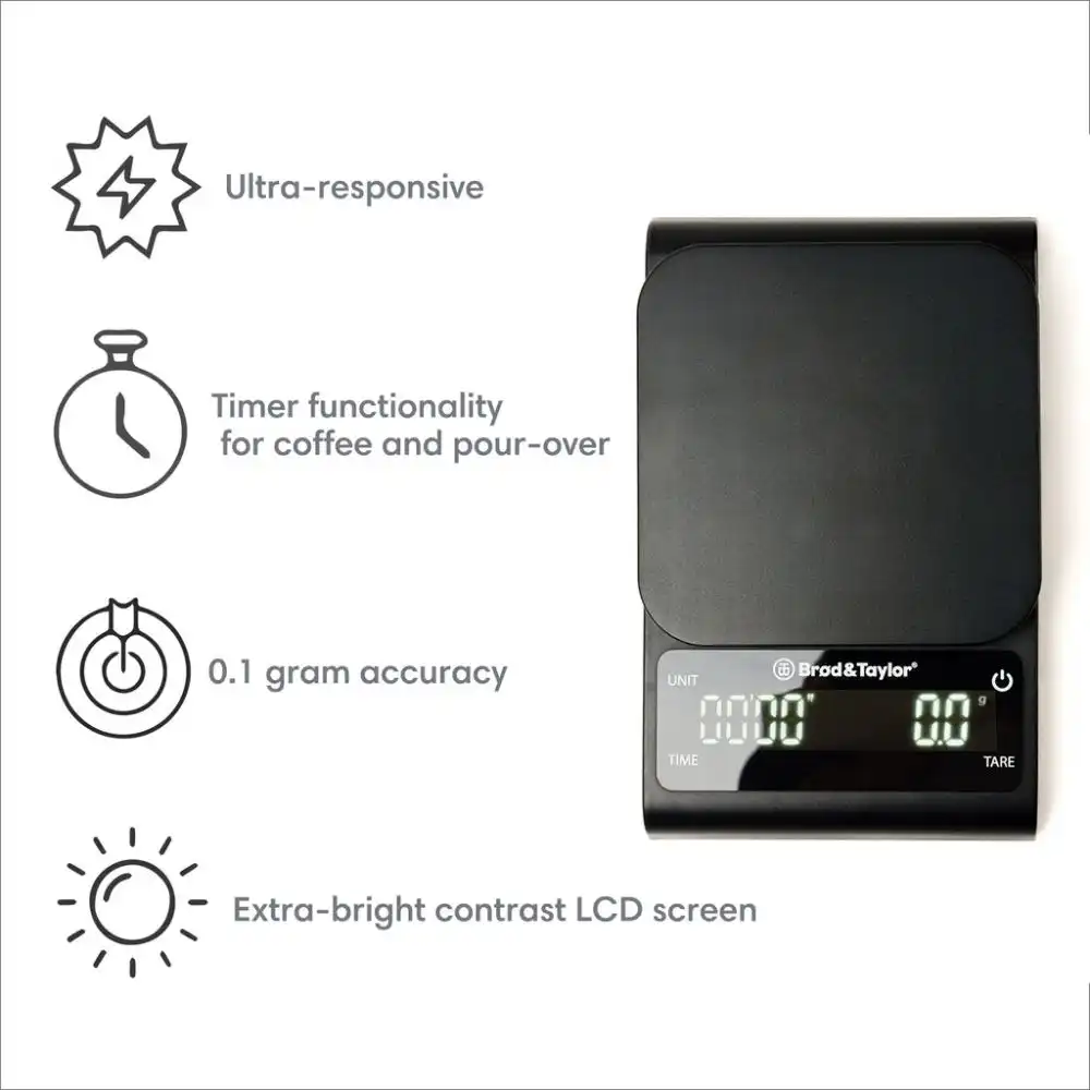 Alternative view of Brod & Taylor Precision Kitchen & Coffee Scale | Black