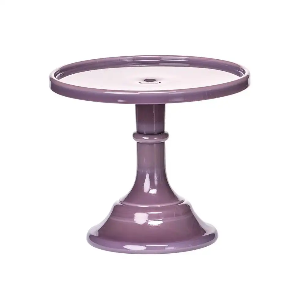 Mosser Glass 6" Cake Plate | Eggplant