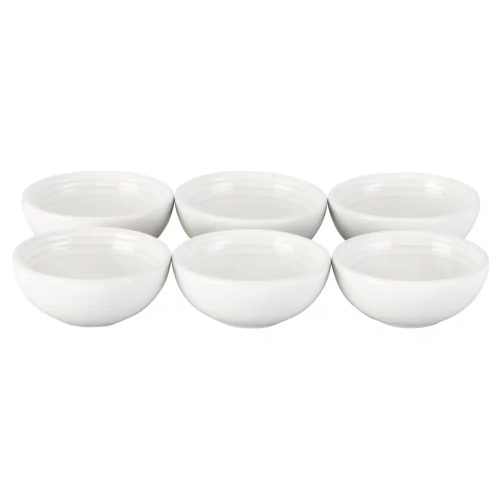 Le Creuset 2oz Pinch Bowls - Set of 6 | White