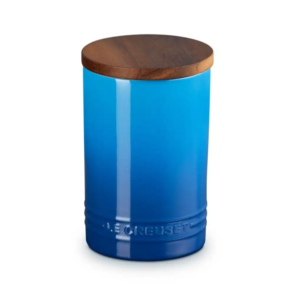 Le Creuset  Signature 26oz Stoneware Canister with Acacia Wood Lid | Marseille