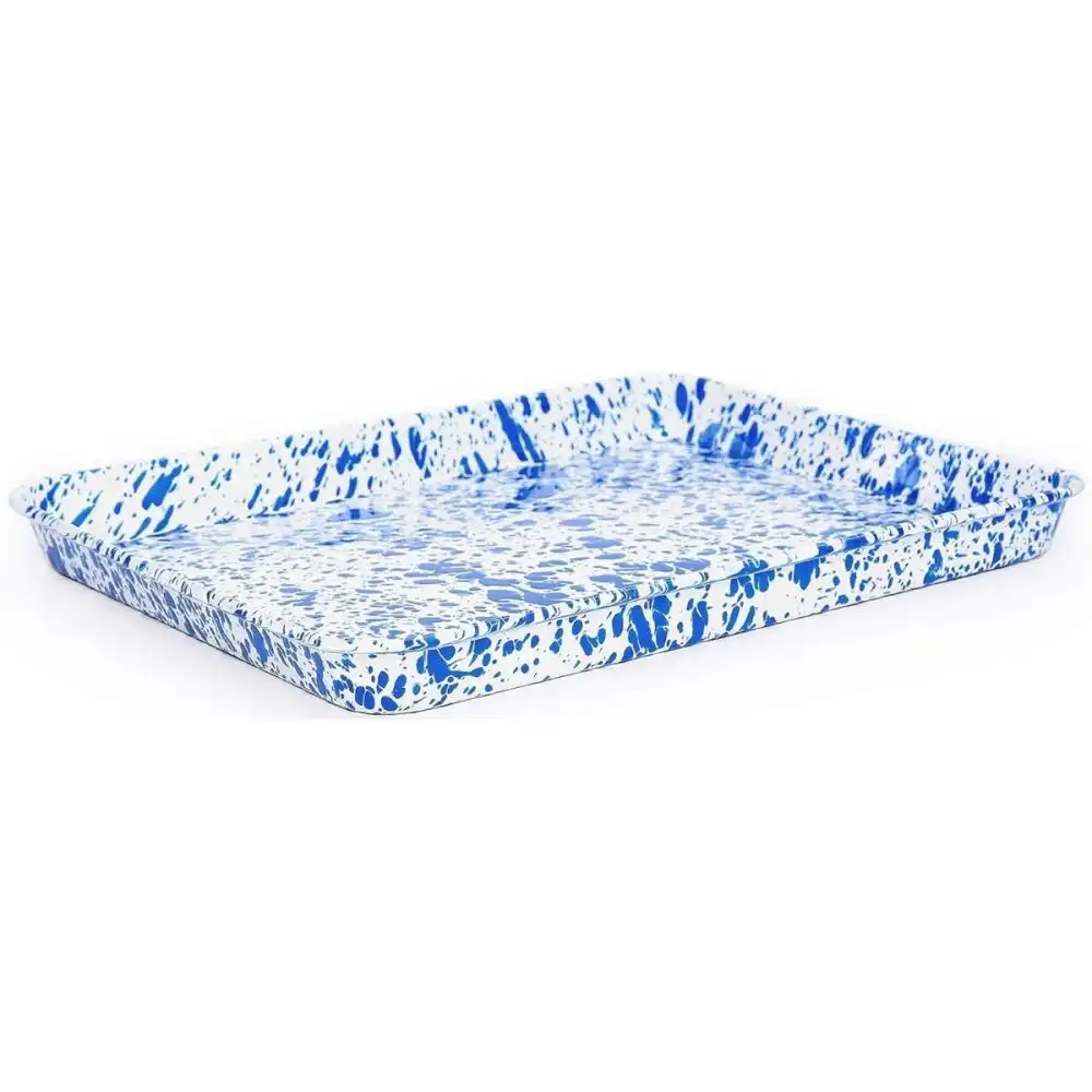 Crow Canyon Jelly Roll/Large Rectangle Tray | Blue Splatter