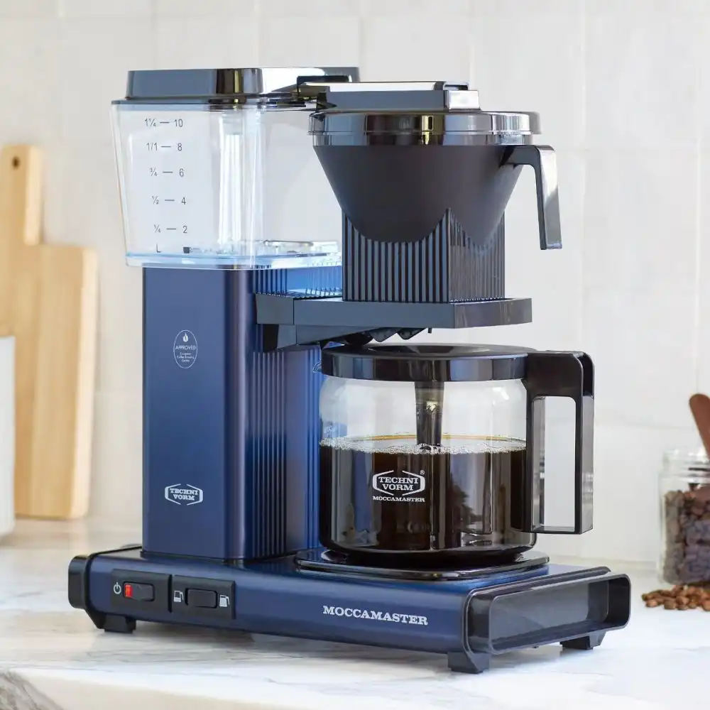 Alternative view of Moccamaster KBGV Automatic Drip Stop Coffee Maker (40 oz Glass Carafe) | Midnight Blue