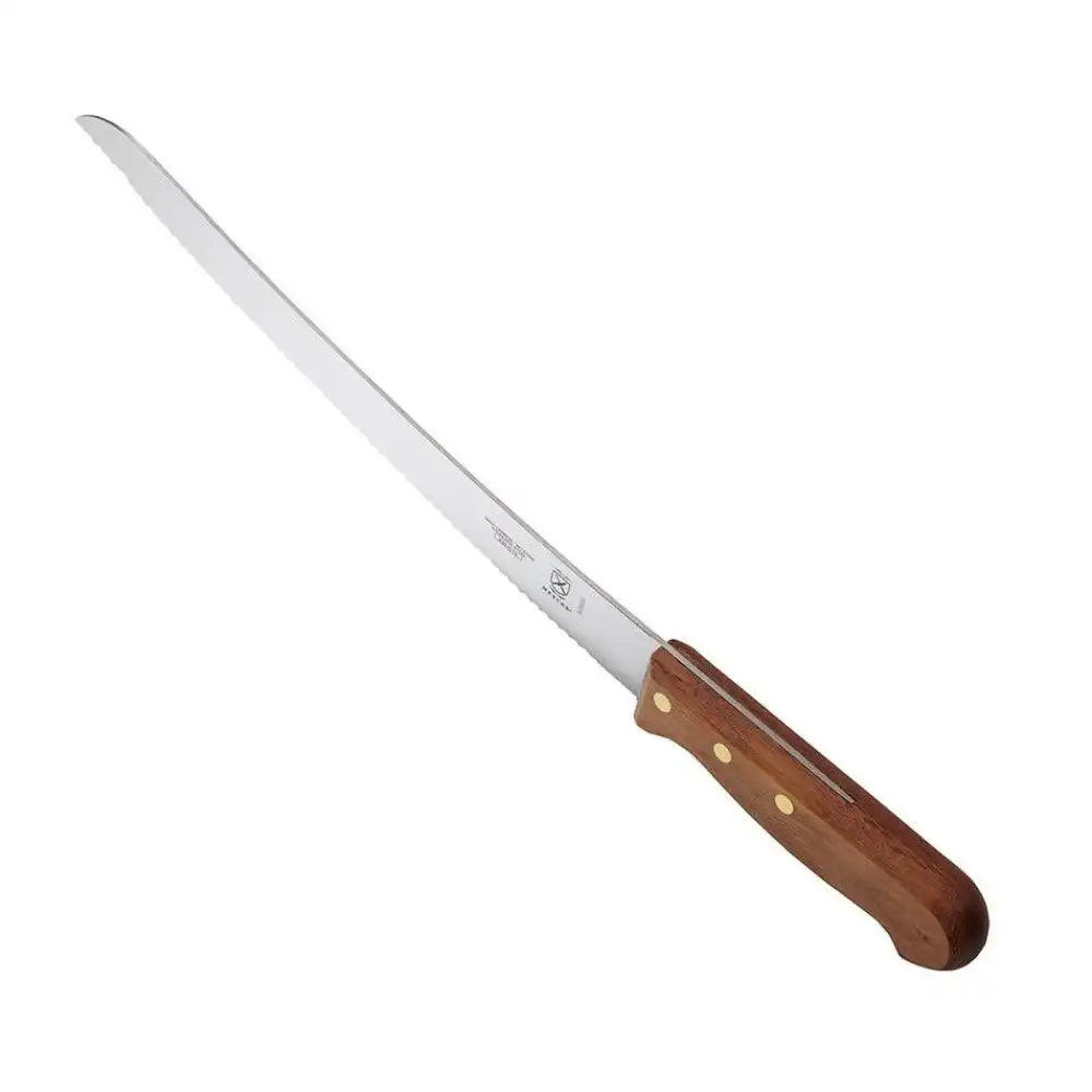 Alternative view of Mercer Praxis 10" Curved Bread Knife & Wavy Edge (Rosewood)
