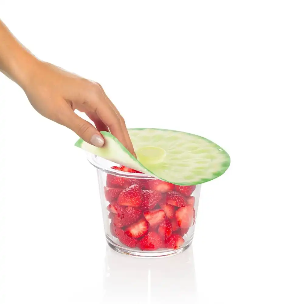 Alternative view of Charles Viancin Lime Silicone Lid | 6"