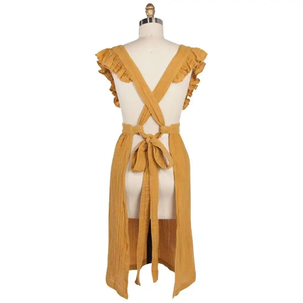 Alternative view of Danica Heirloom Ada Apron | Saffron