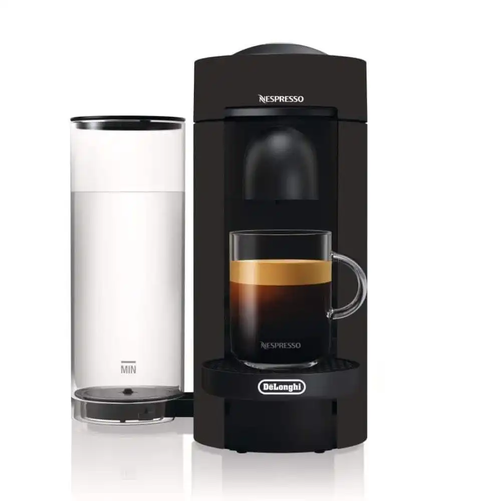 Nespresso Vertuo Plus Pod Capsule Coffee & Espresso Maker by De'Longhi | Limited Edition Black Matte