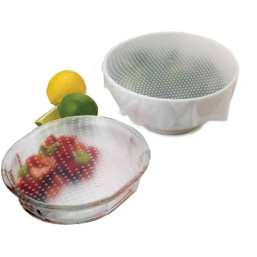 Alternative view of Norpro "Sili-Stretch" Square Silicone Bowl Covers (Set of 2)