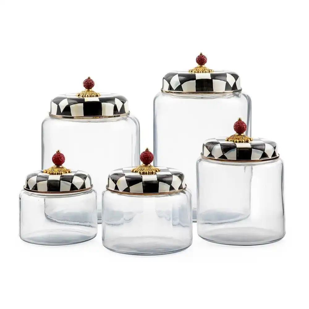 Alternative view of MacKenzie-Childs Courtly Check 48oz Small Kitchen Canister