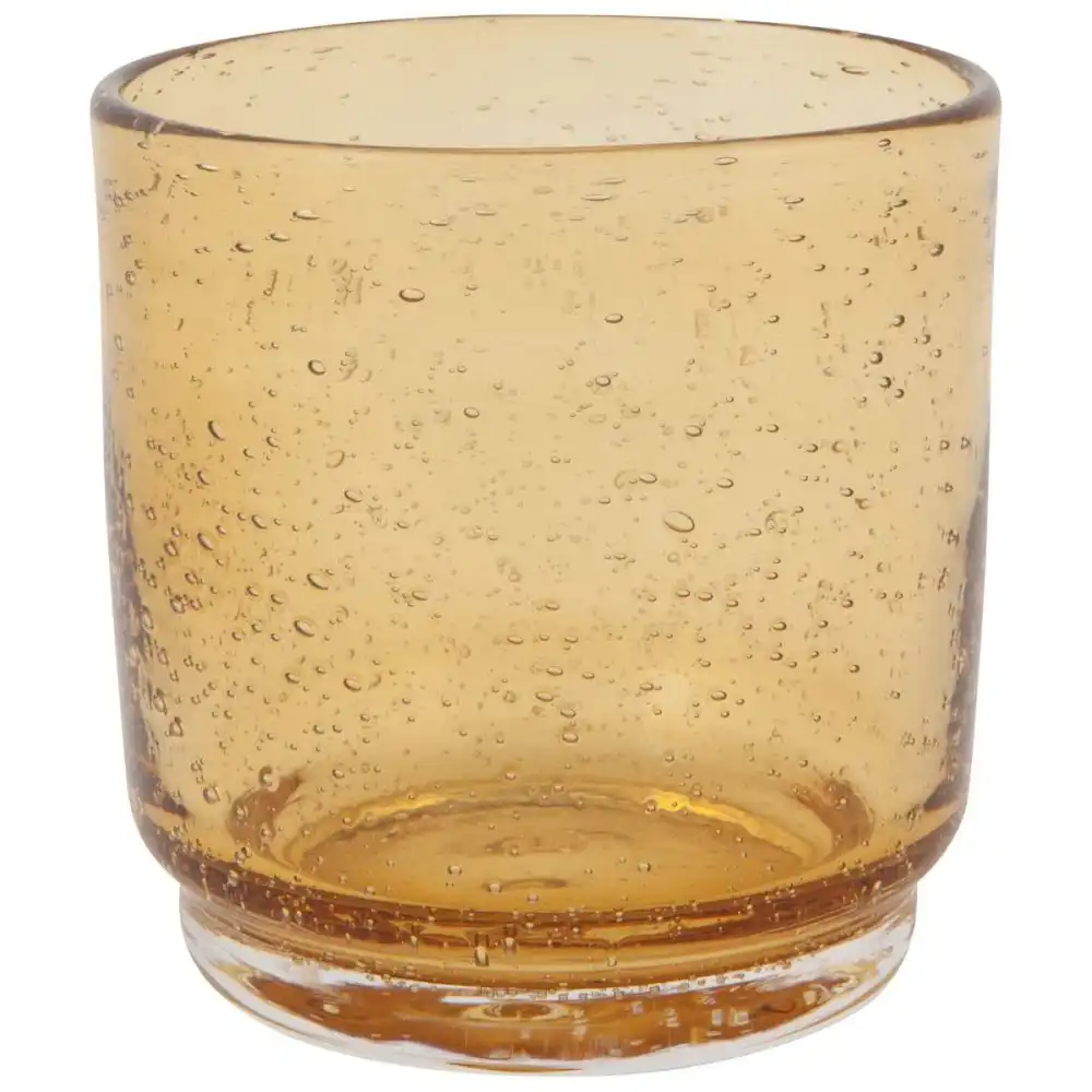 Danica Heirloom 12oz Short Bubbled Tumbler | Amber