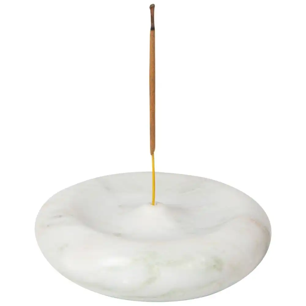 Danica Heirloom Round Incense Holder | Onyx Marble