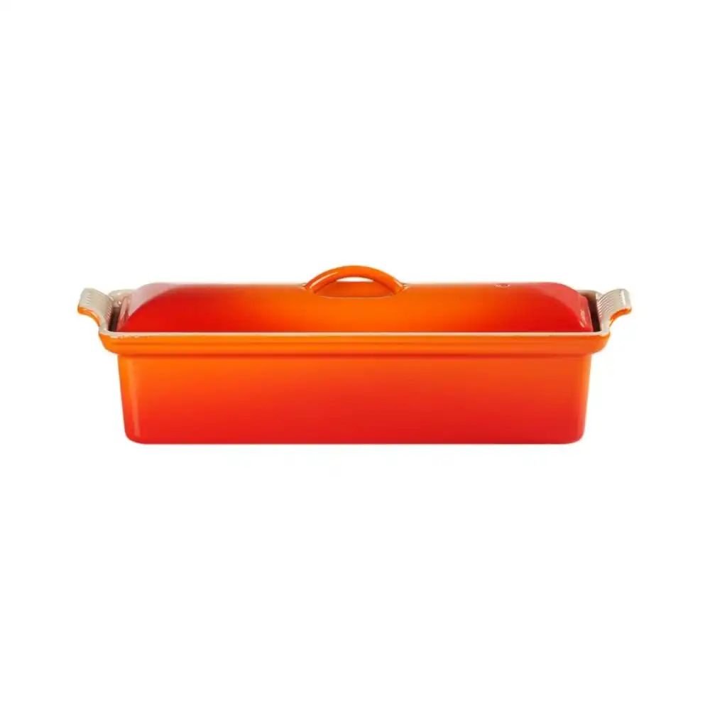 Alternative view of Le Creuset Traditional Rectangular 2 Qt. Pate Terrine | Flame