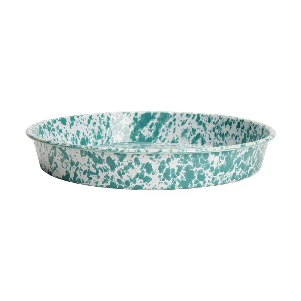 Crow Canyon Deep Dish Pizza Pan | Turquoise Splatter