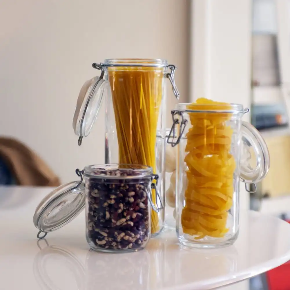 Alternative view of Bormioli Rocco Fido Cylinder Swing Top Canning Jar | 33.75oz (1L)