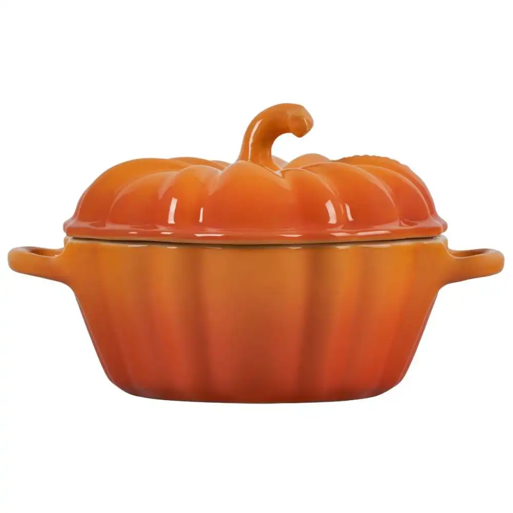 Alternative view of Le Creuset 12oz Mini Pumpkin Cocotte | Persimmon