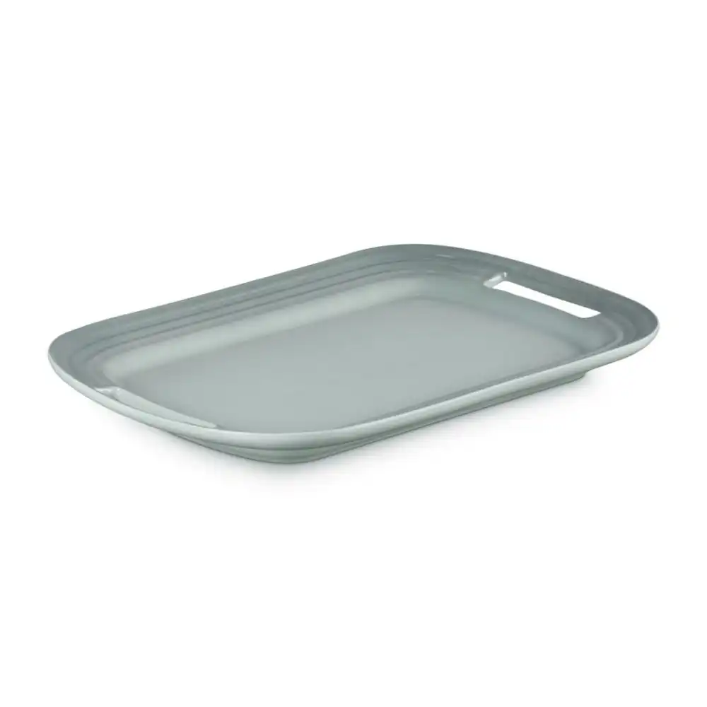 Alternative view of Le Creuset 16.25" Serving Platter | Sea Salt