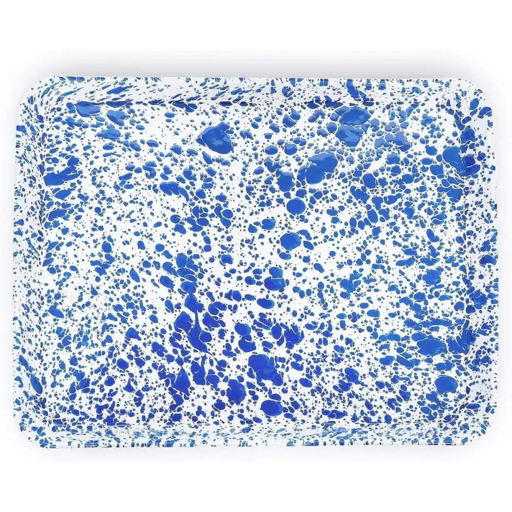 Alternative view of Crow Canyon Jelly Roll/Large Rectangle Tray | Blue Splatter