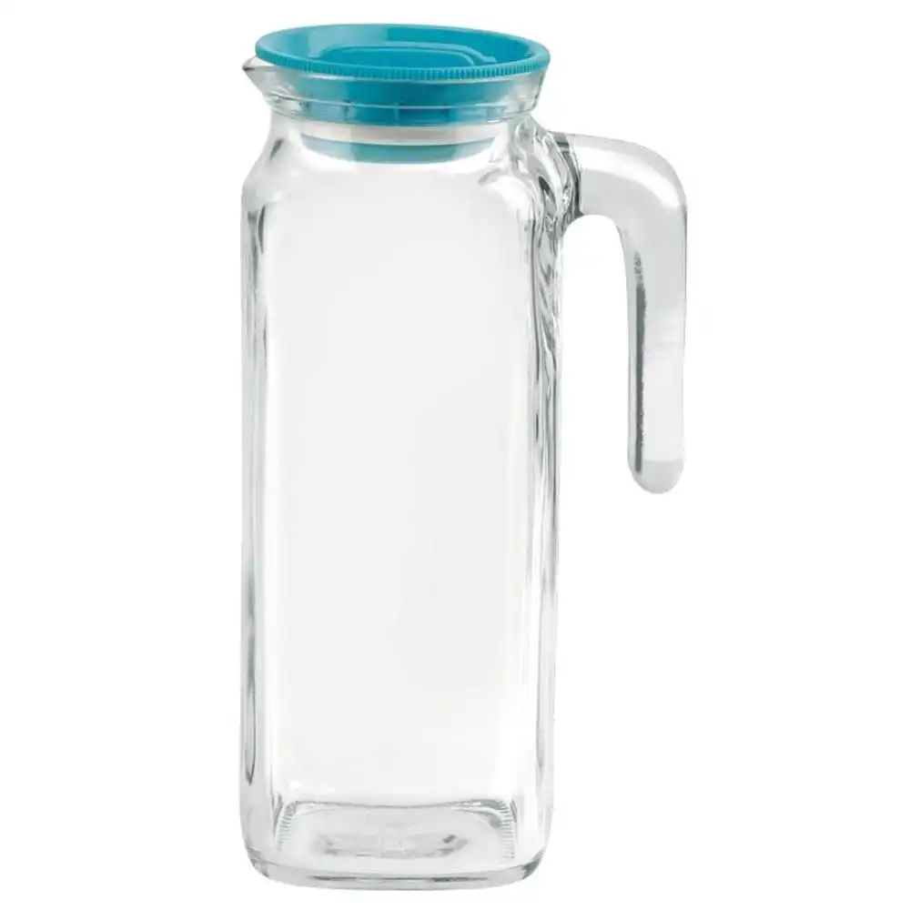 Bormioli Rocco Frigoverre 1 Liter Jug with Teal Lid