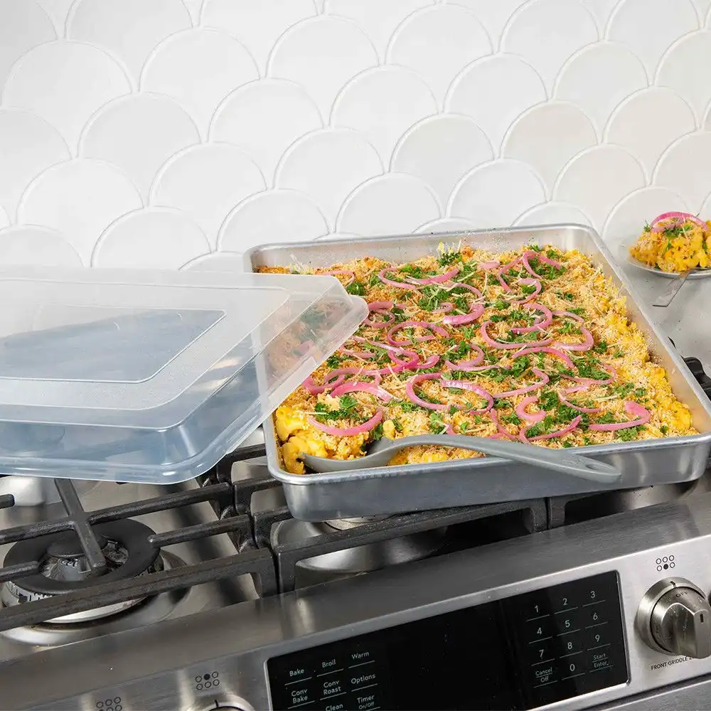 Alternative view of Nordic Ware Naturals® Aluminum Big Batch Pan With Lid