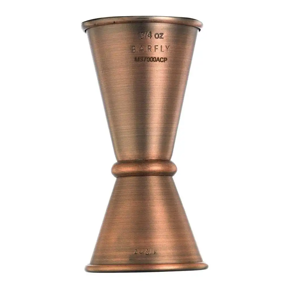Alternative view of Mercer Barfly 0.5oz x 0.75oz Japanese Style Jigger | Antique Copper