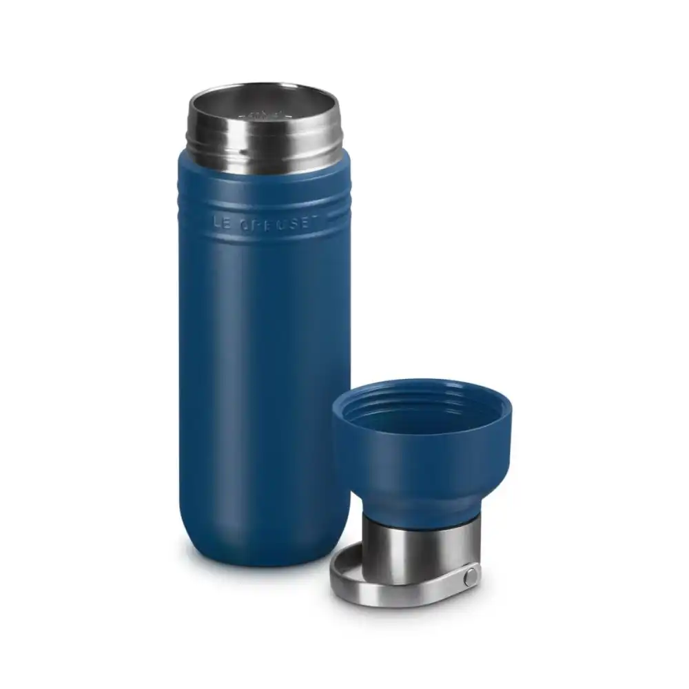 Alternative view of Le Creuset On The Go 16oz Stainless Steel Water Bottle | Deep Teal