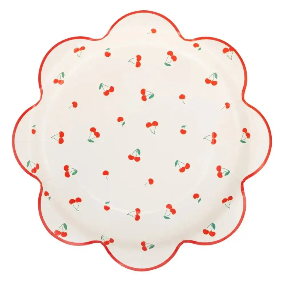 My Mind's Eye Cherries Paper Plates | 8-Piece