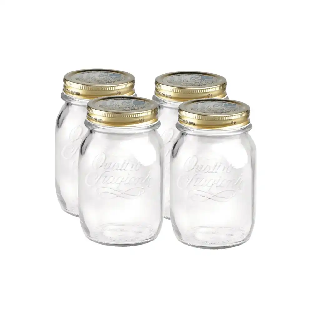 Bormioli Rocco Quattro Stagioni Canning Jars (Set of 4)| 17oz (0.5L)