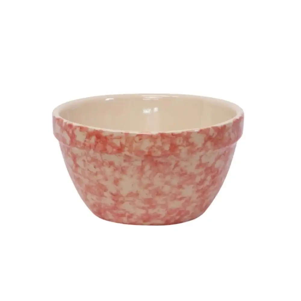 Ohio Stoneware 6" Shoulder Bowl | Sponge Poppy