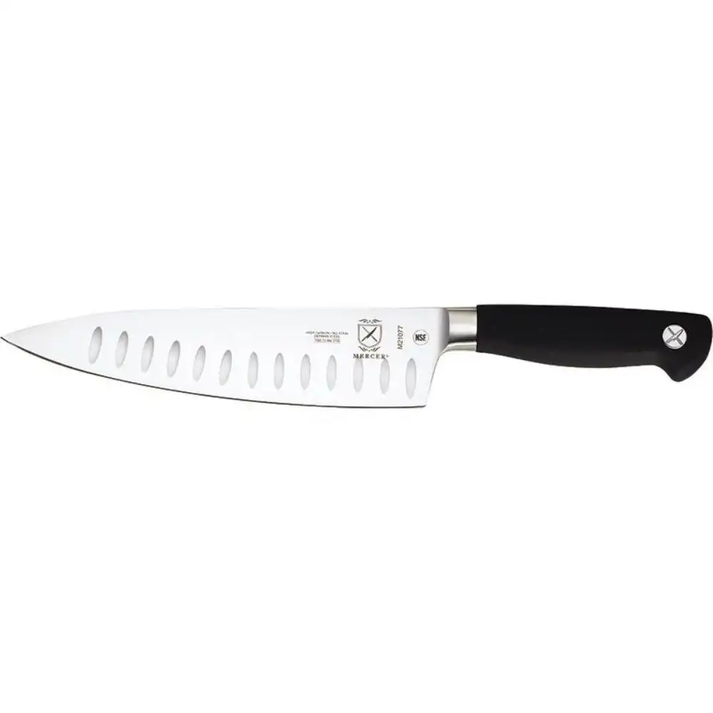 Mercer Cutlery Genesis 8" Chef's Knife | Short Bolster Granton Edge