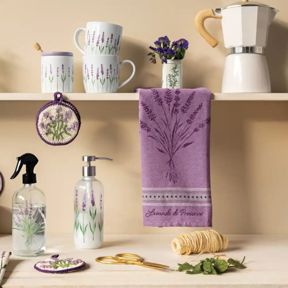 Alternative view of Now Designs by Danica Jacquard Dishtowel | Lavender