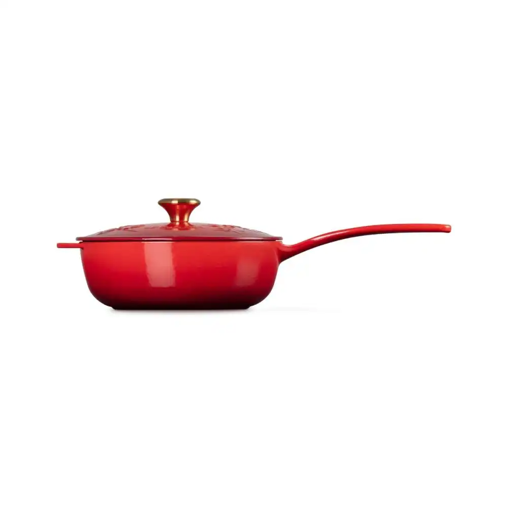 Alternative view of Le Creuset Holly Collection 2.25 Qt. Saucier | Cerise