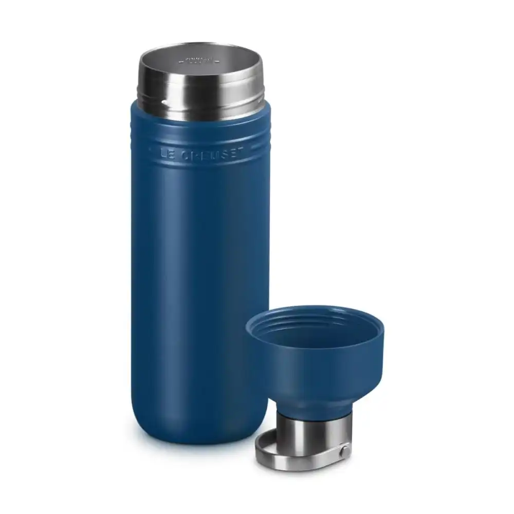 Alternative view of Le Creuset On The Go 34oz Stainless Steel Water Bottle | Deep Teal