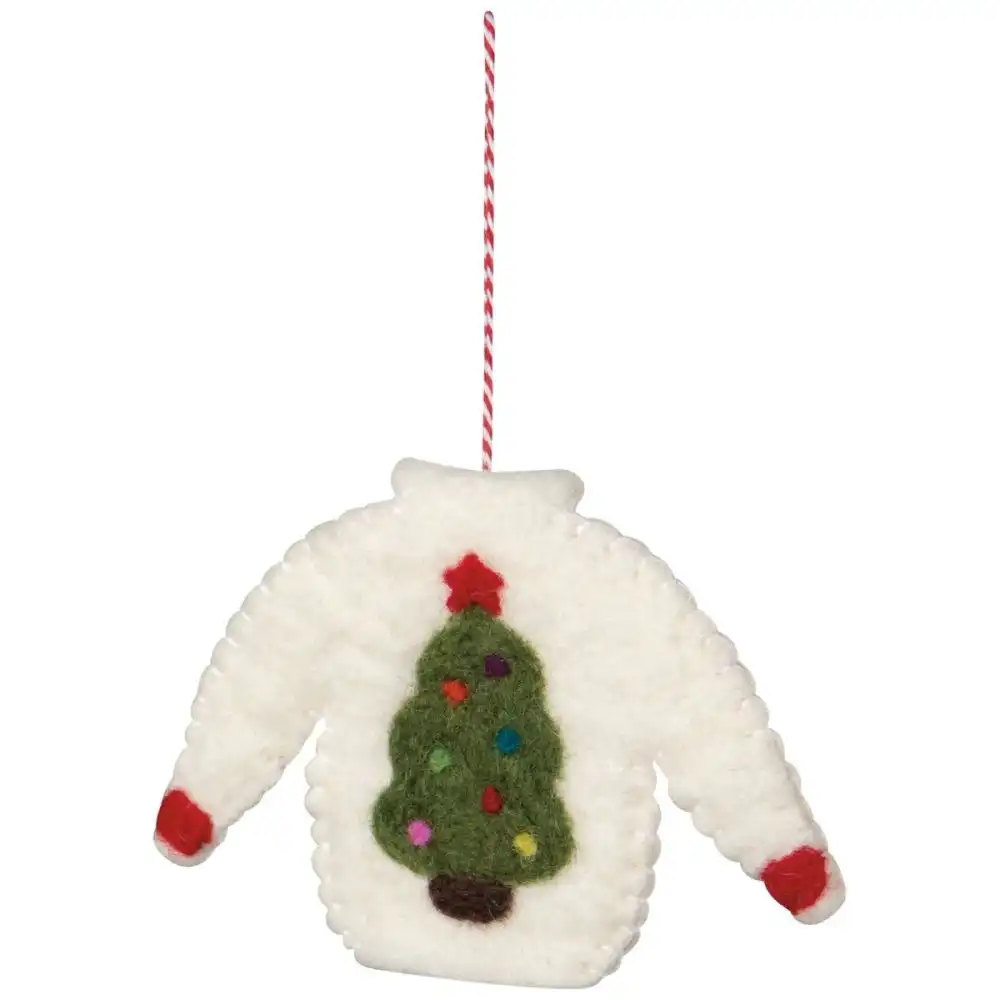 Alternative view of Danica Jubilee Ugly Xmas Sweater Felt Ornament | Assorted Styles