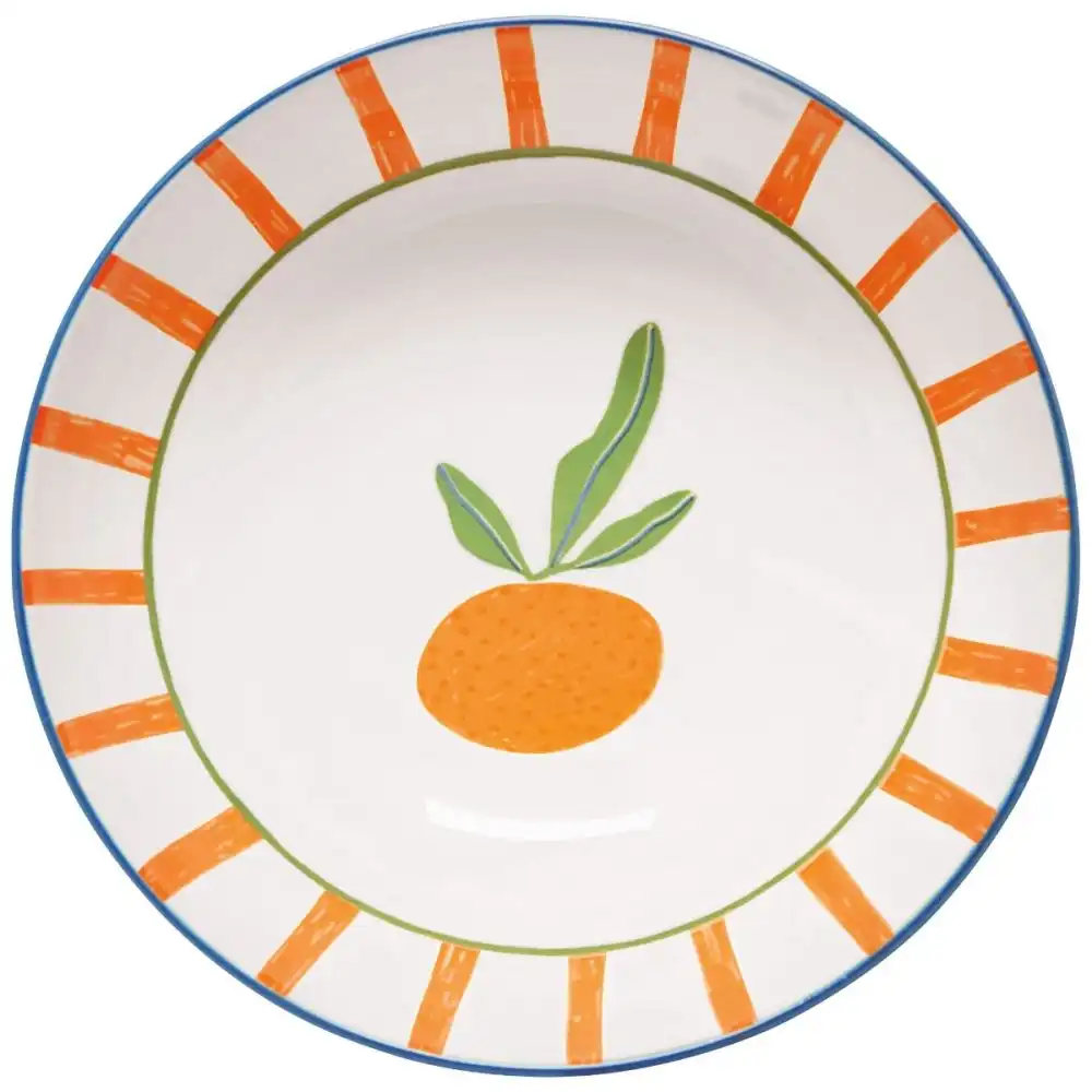 Alternative view of Danica Jubilee Citrus Burst 8" 30oz Stamped Bowl | Orange