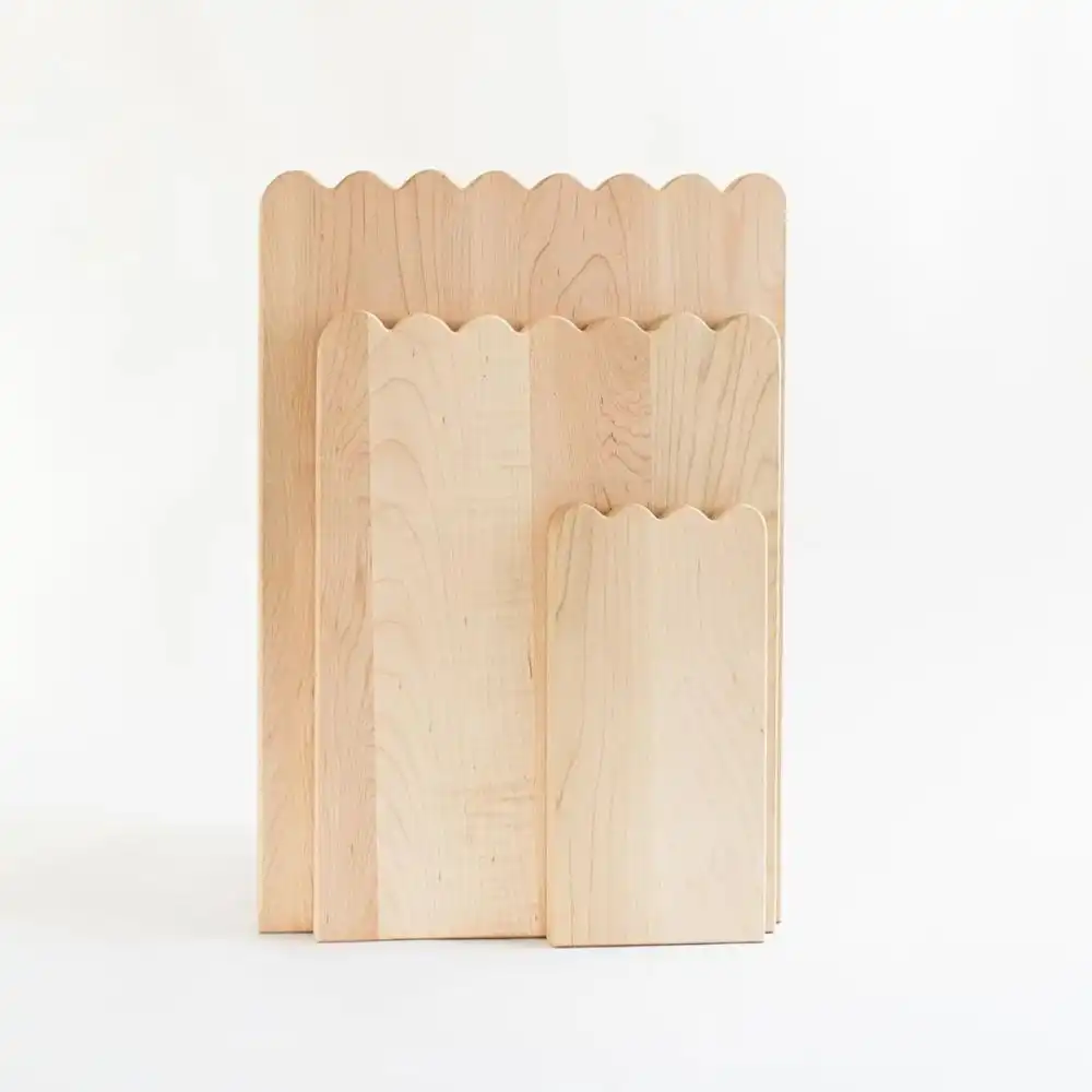 Alternative view of Millstream Home Scalloped Cutting Board | Large