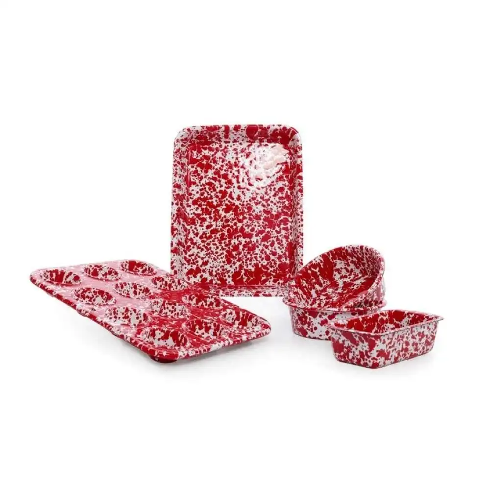 Crow Canyon 5-Piece Kid's First Bake Set | Red Splatter