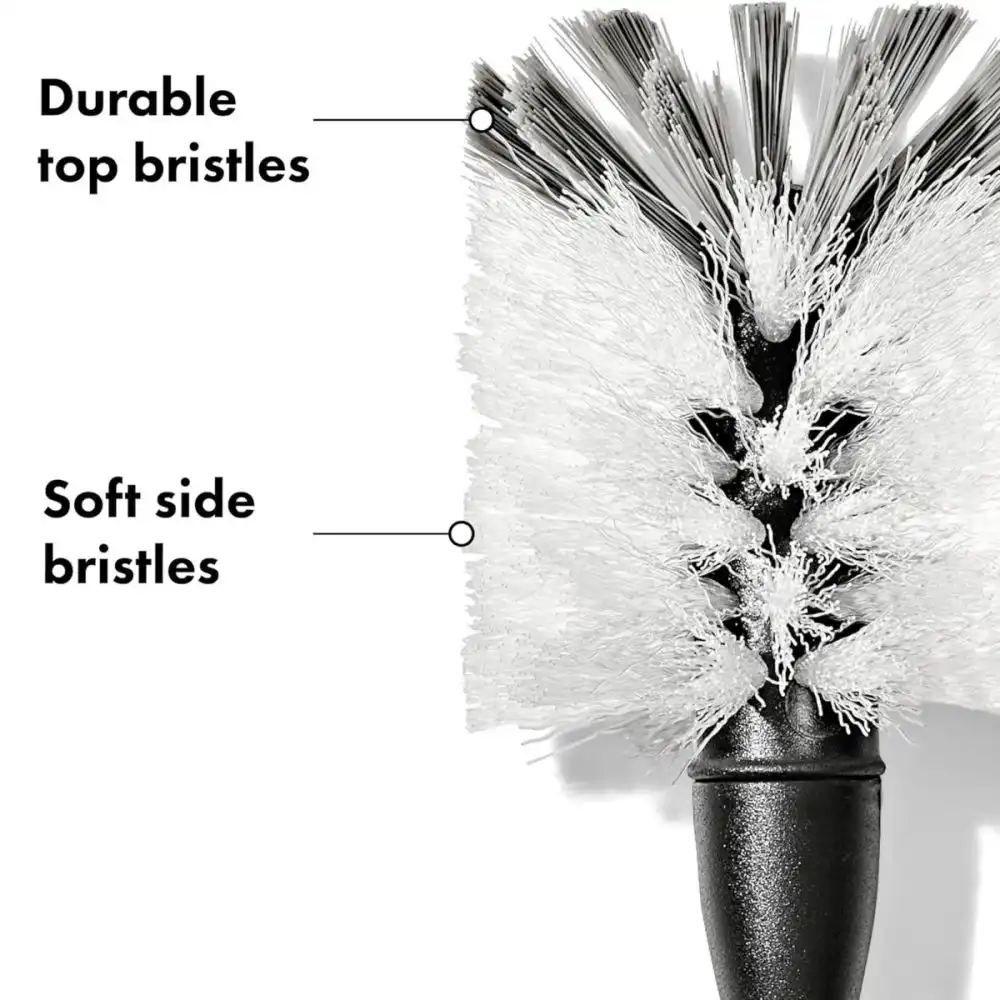 Alternative view of OXO Steel Bottle Brush with Replaceable Head