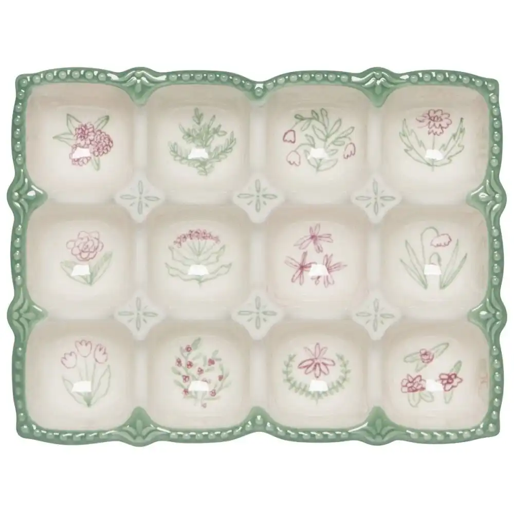 Alternative view of Danica Heirloom Camellia Egg Holder | Sage