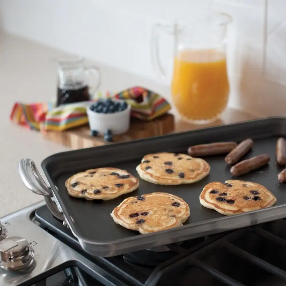 Alternative view of Nordic Ware 2-Burner High-Sided Griddle