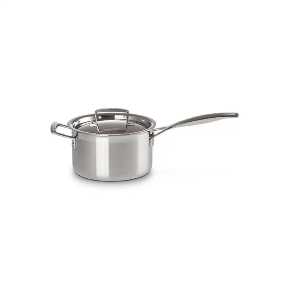 Le Creuset Classic Stainless Steel 3 Qt. Saucepan with Lid