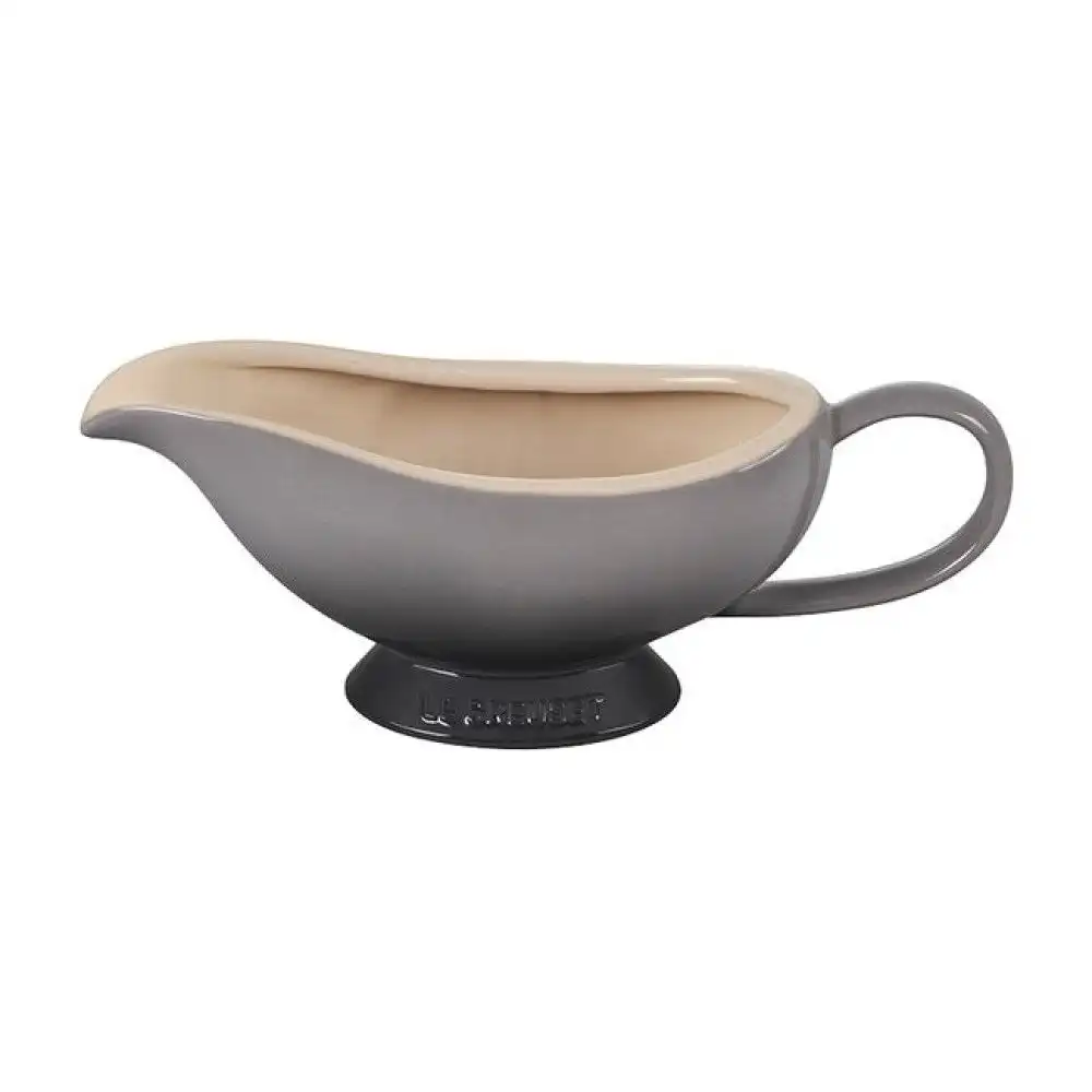 Alternative view of Le Creuset 16oz Heritage Stoneware Gravy Boat | Oyster Grey
