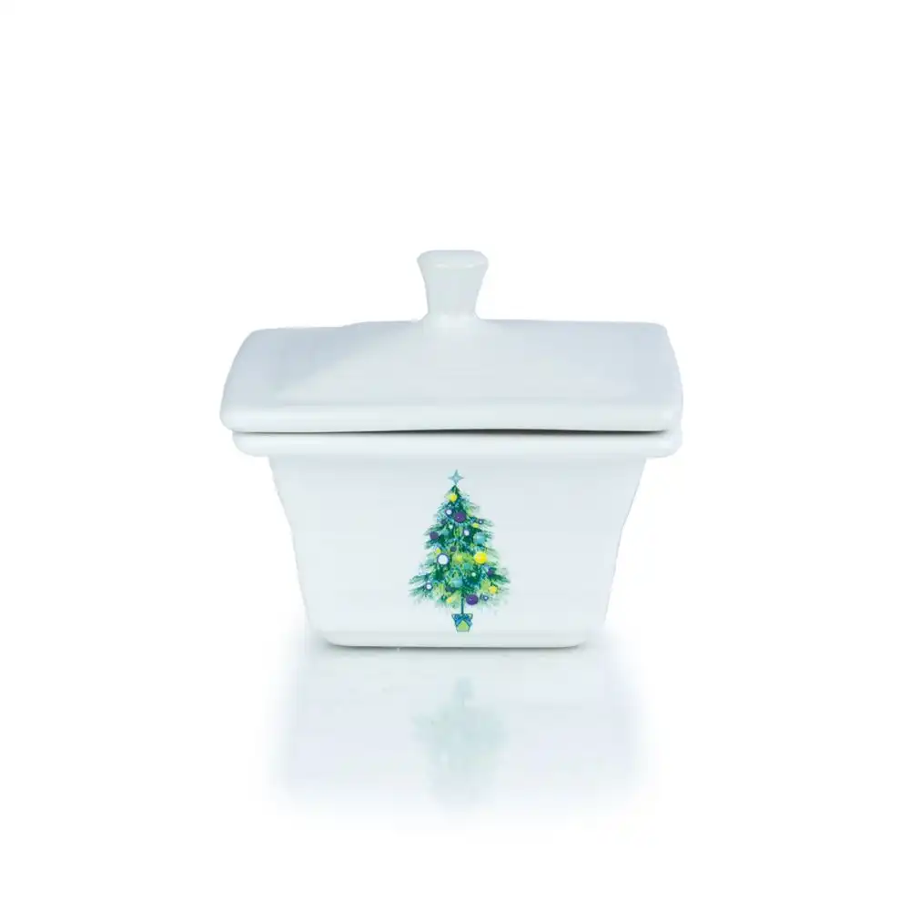Fiesta® Gift Box | Blue Christmas Tree (White)