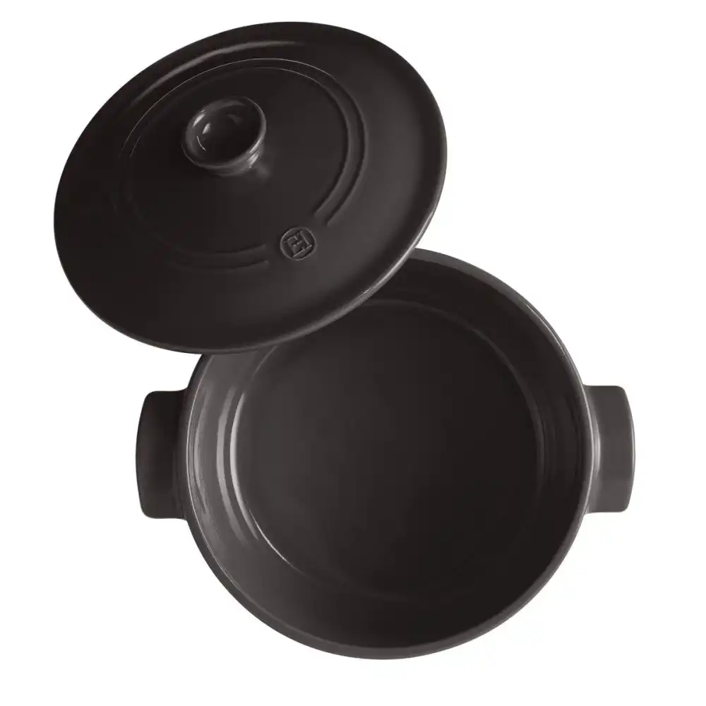 Alternative view of Emile Henry 5.5 Qt. Round Dutch Oven | Charcoal