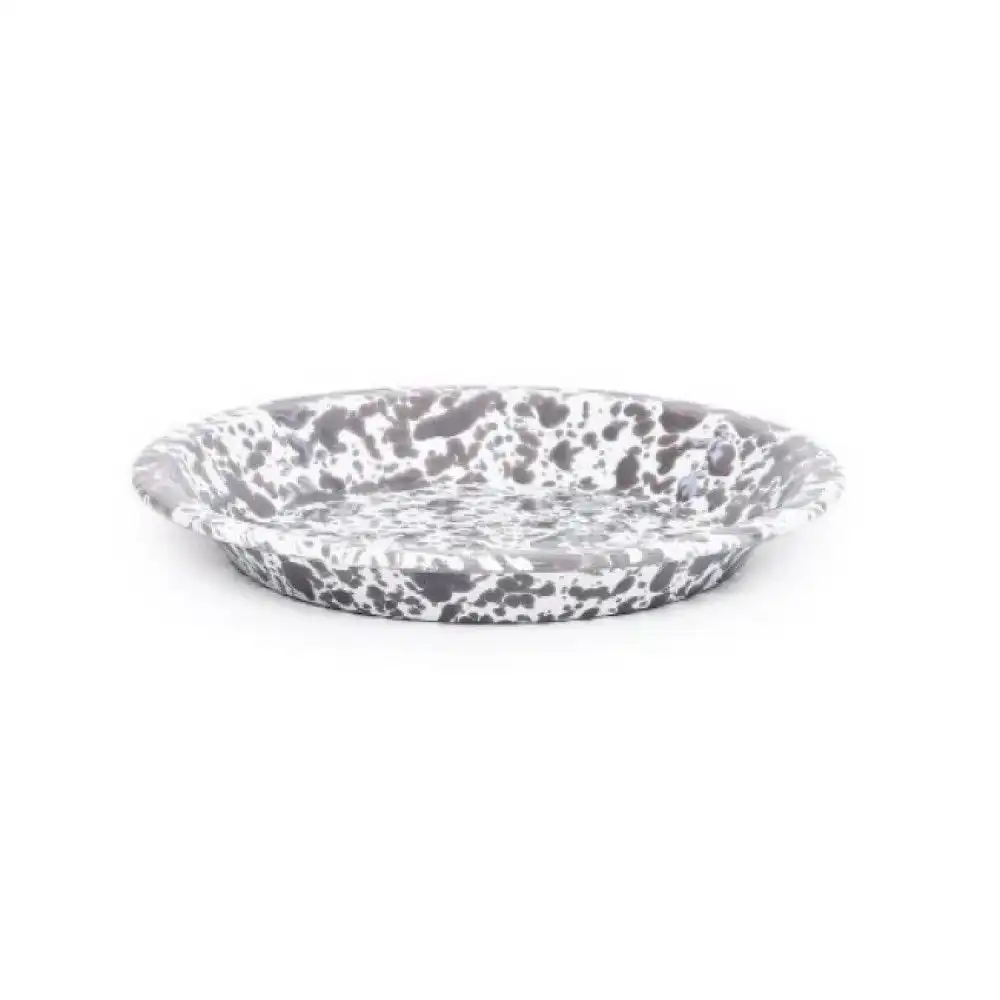 Crow Canyon 10" Pie Plate | Grey Splatter