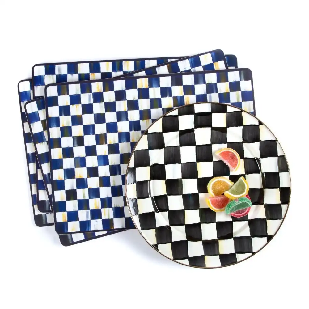 Alternative view of MacKenzie-Childs Courtly Check 12" Dinner Plate