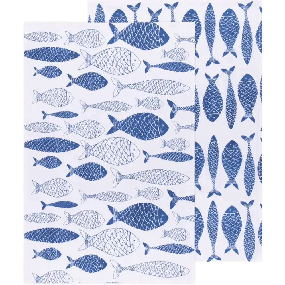 Now Designs by Danica Floursack Dishtowels (Set of 2) | Royal Blue Fish Market