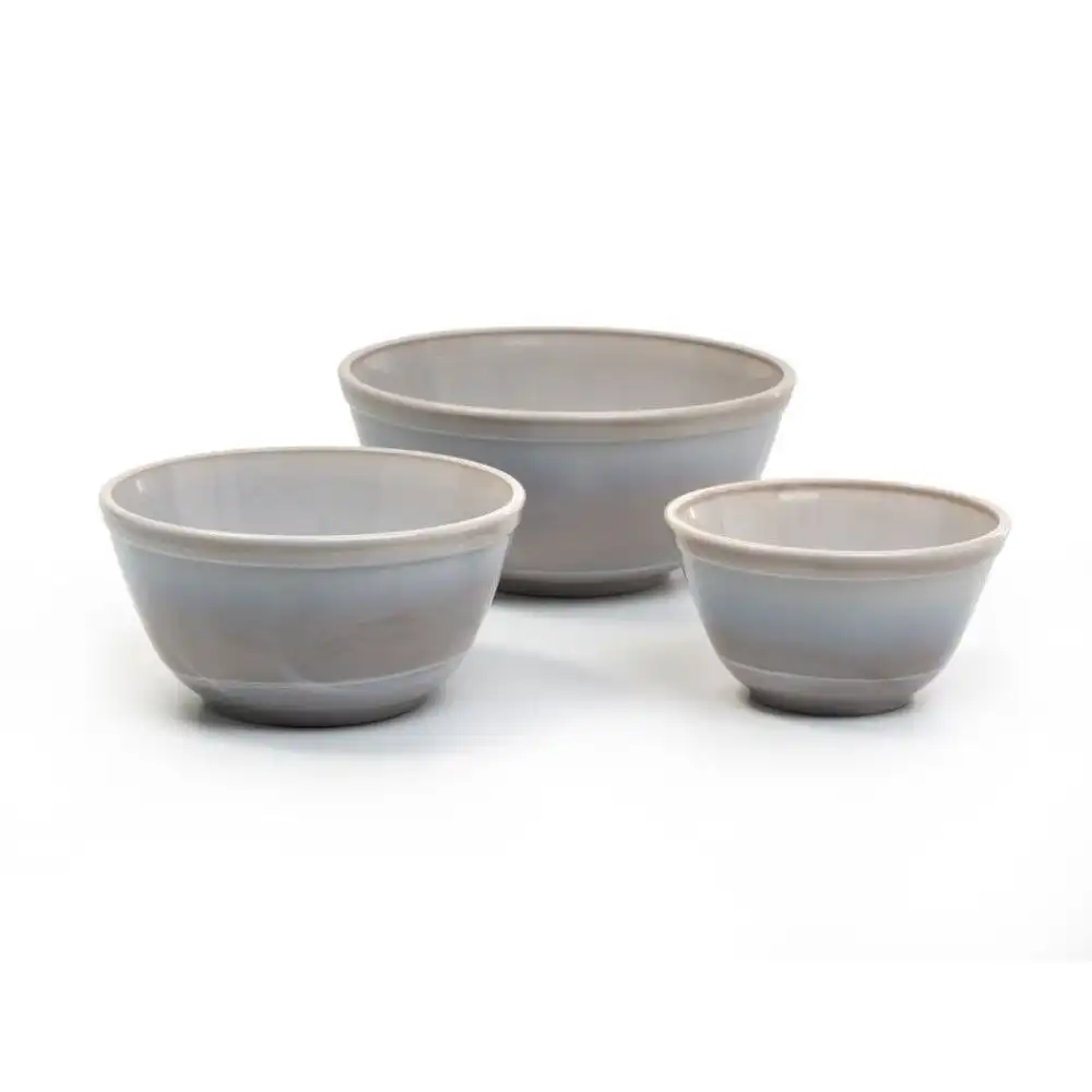 Mosser Glass 3-Piece Mixing Bowl Set (20oz, 40oz, 60oz) | Marble