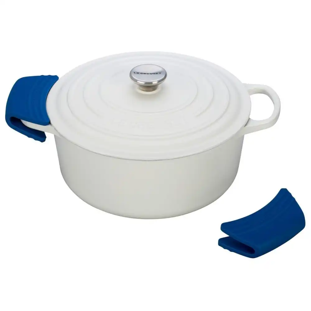 Alternative view of Le Creuset Silicone Handle Grips Set | Marseille Blue